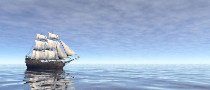 oud zeilschip op zee oud zeilschip op zee